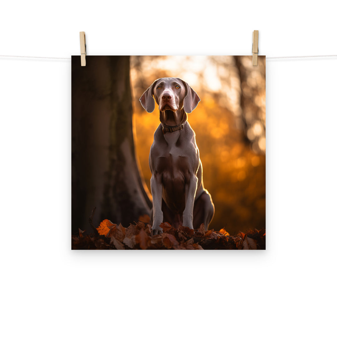 Weimaraner Photo paper poster - PosterfyAI.com