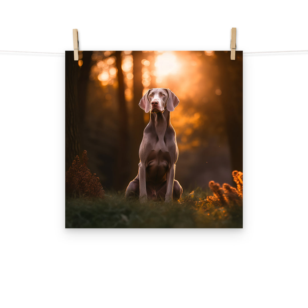 Weimaraner Photo paper poster - PosterfyAI.com