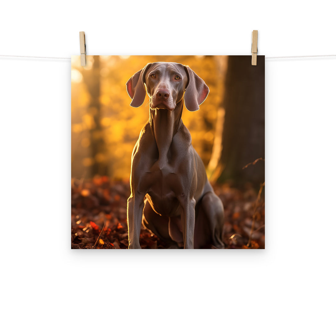 Weimaraner Photo paper poster - PosterfyAI.com
