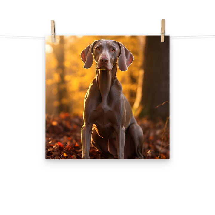 Weimaraner Photo paper poster - PosterfyAI.com