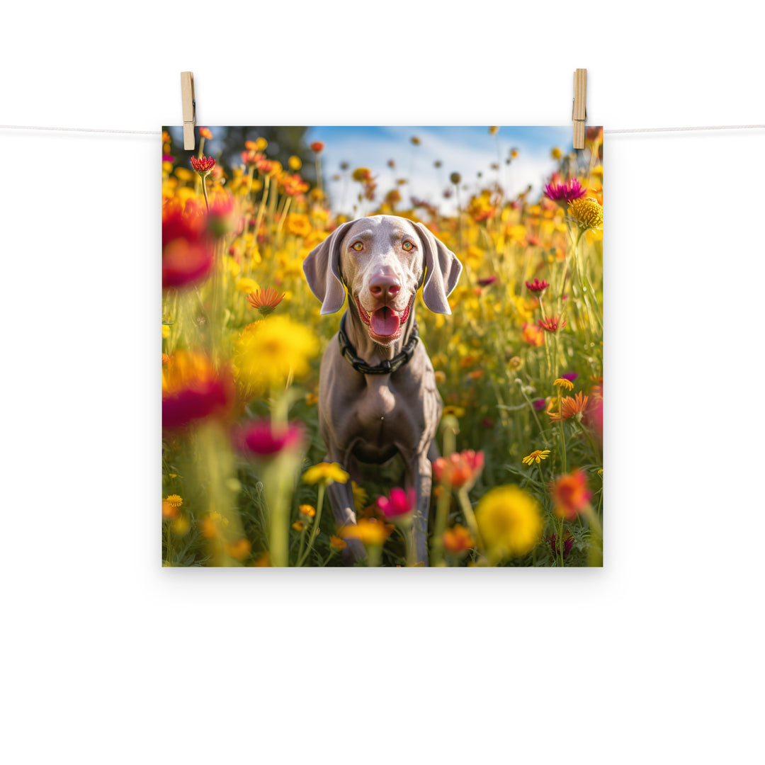 Weimaraner Photo paper poster - PosterfyAI.com