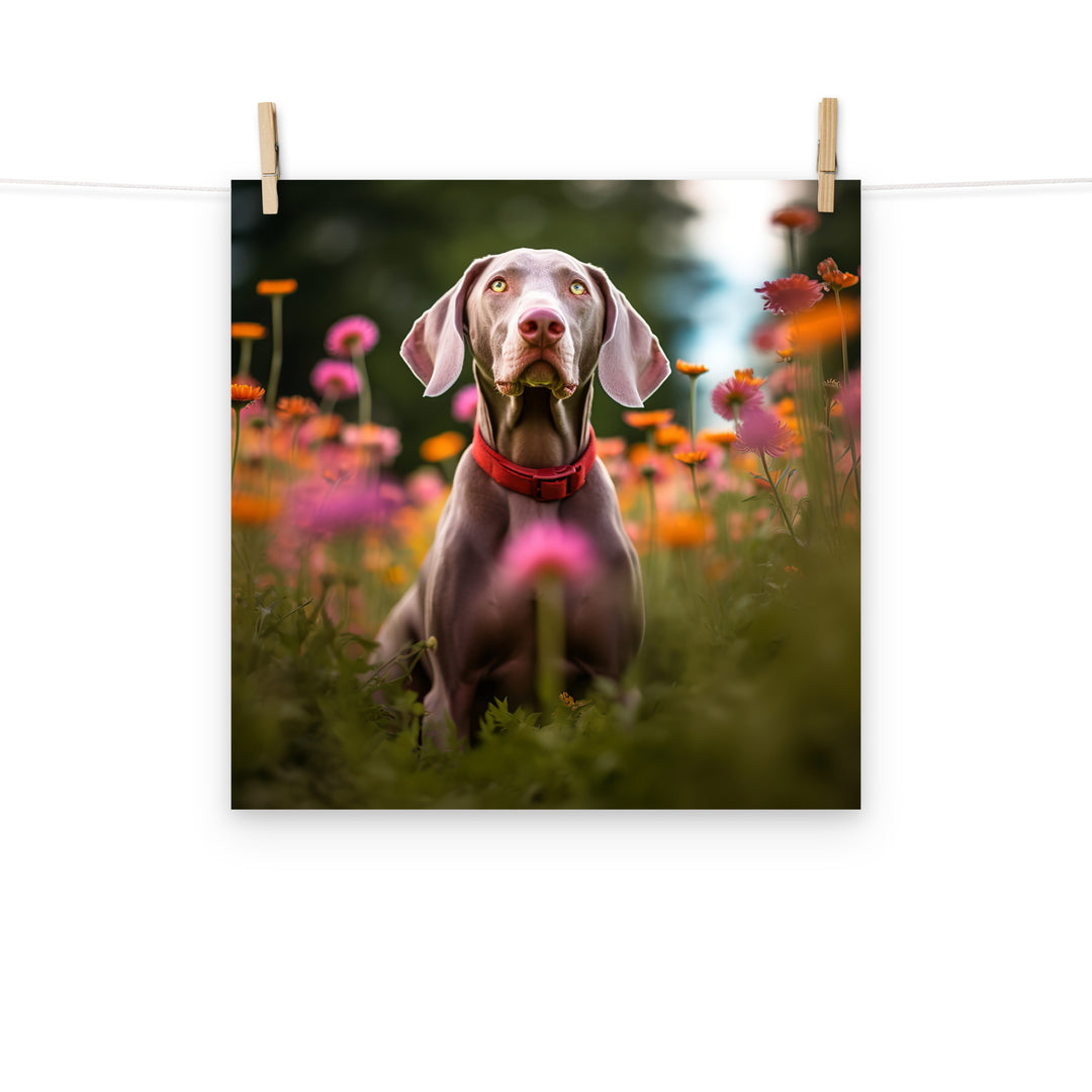 Weimaraner Photo paper poster - PosterfyAI.com