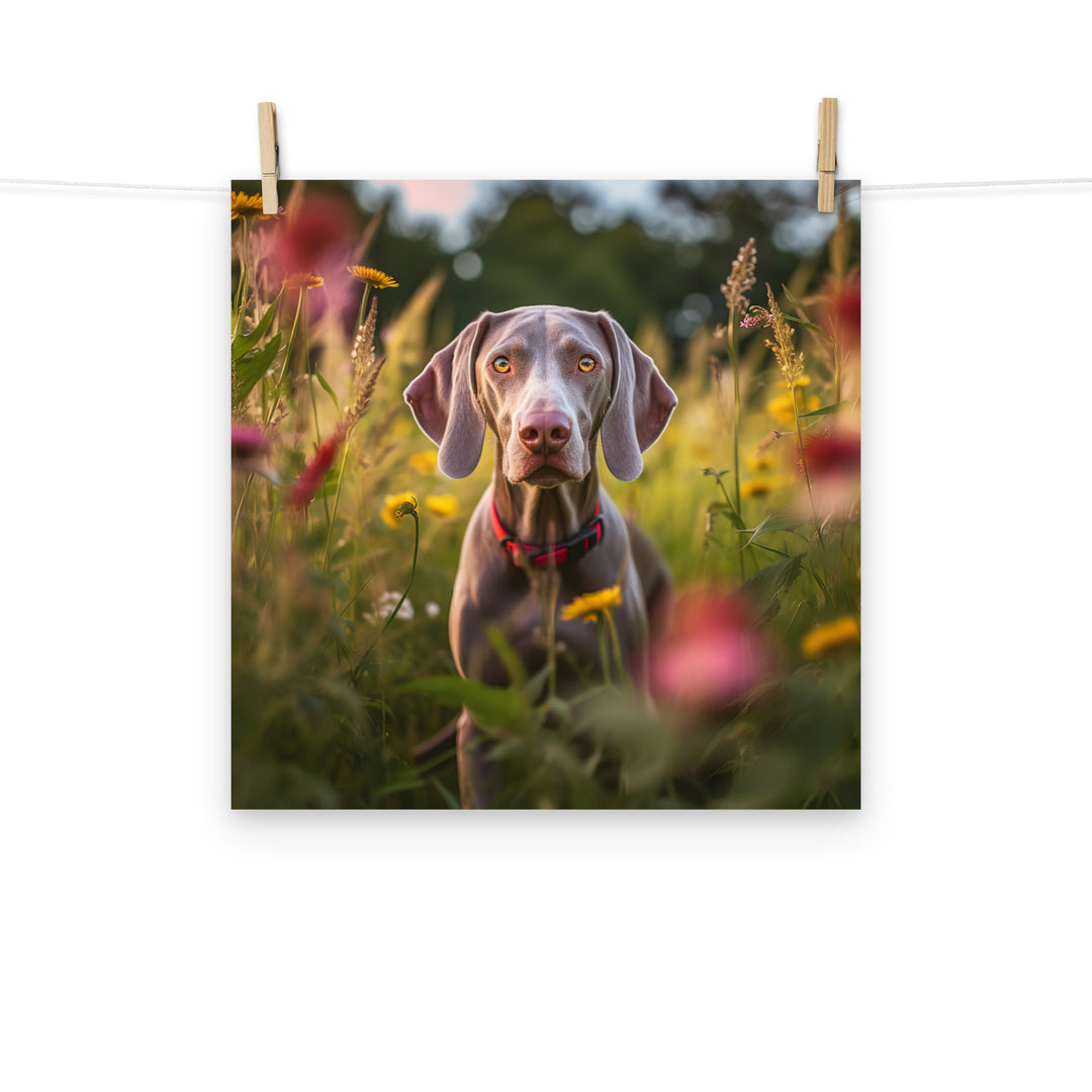 Weimaraner Photo paper poster - PosterfyAI.com