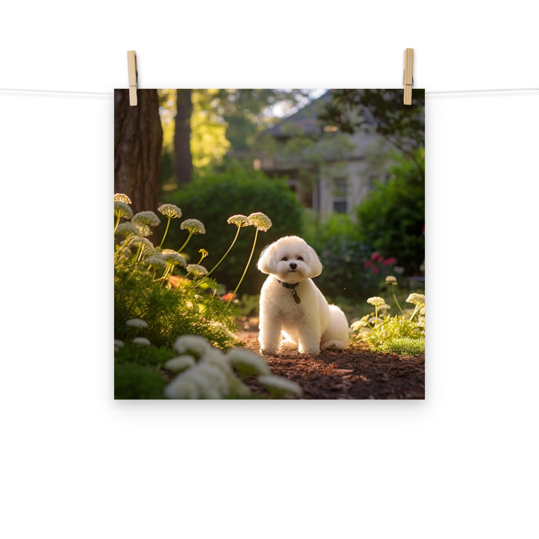Bichon Frise Photo paper poster - PosterfyAI.com