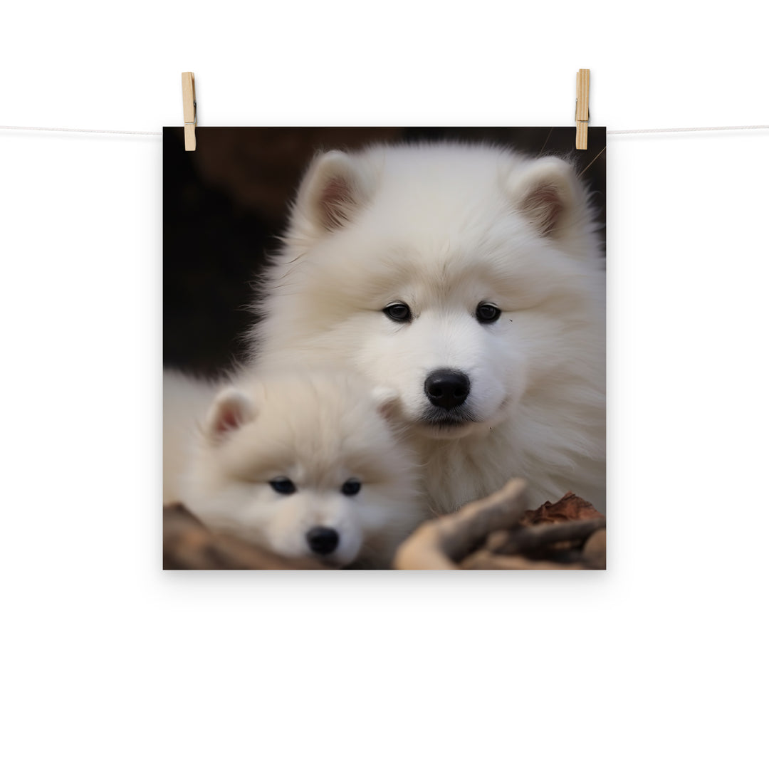 Samoyed Photo paper poster - PosterfyAI.com