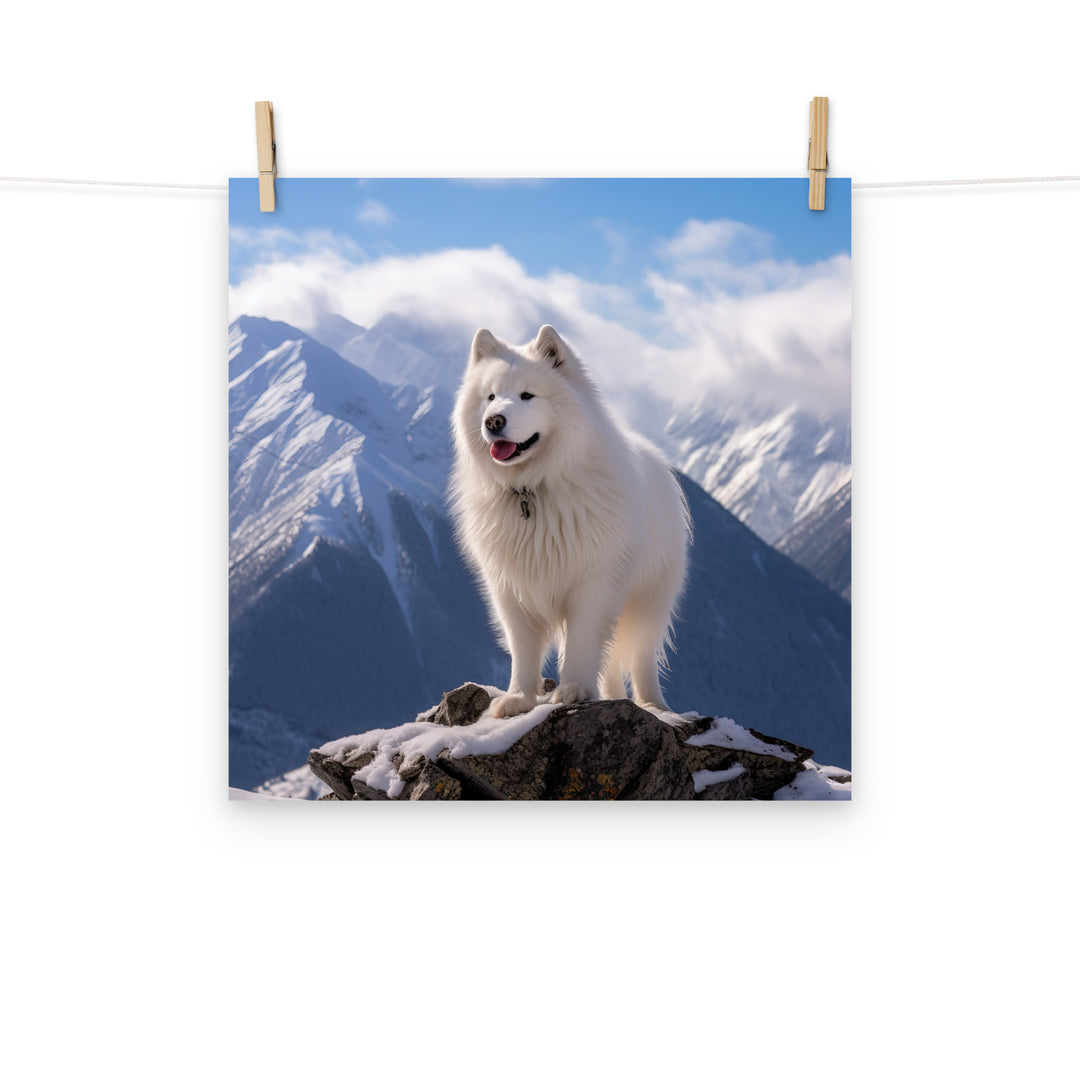 Samoyed Photo paper poster - PosterfyAI.com