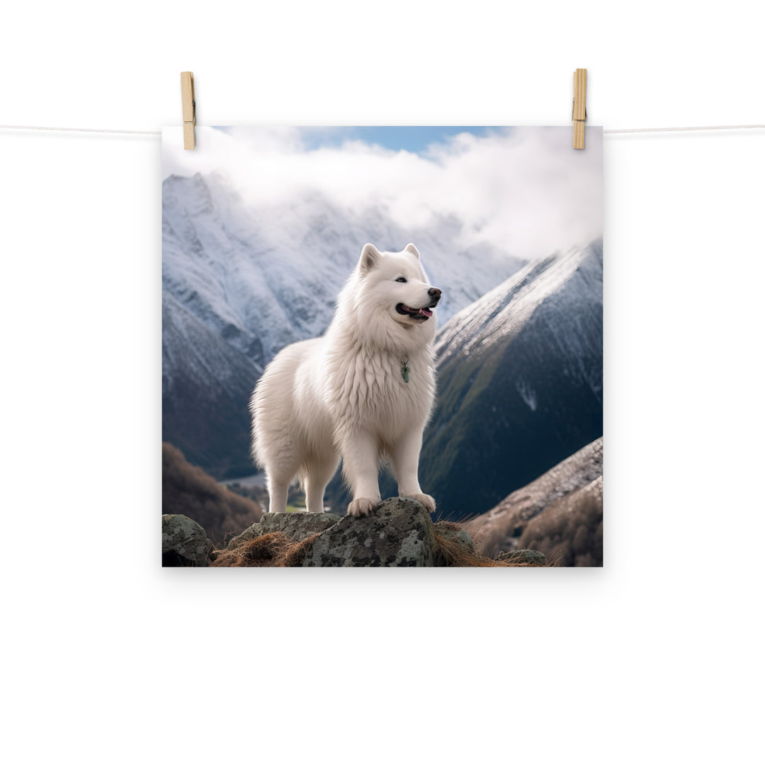 Samoyed Photo paper poster - PosterfyAI.com