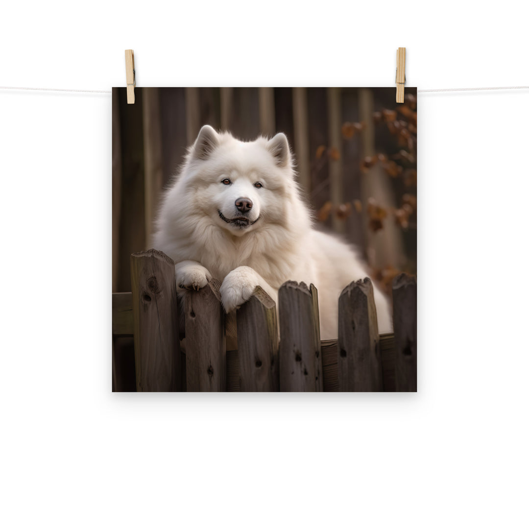 Samoyed Photo paper poster - PosterfyAI.com