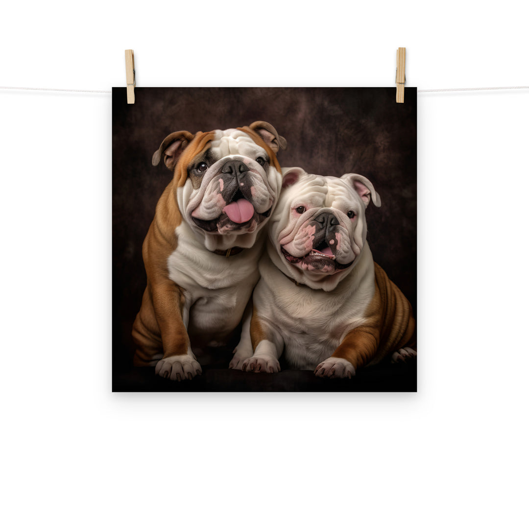 Bulldog Photo paper poster - PosterfyAI.com