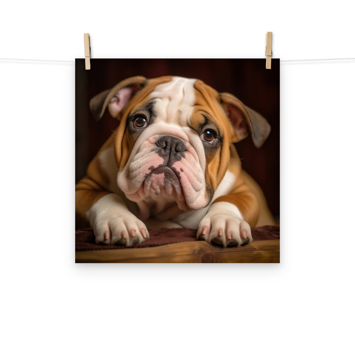 Bulldog Photo paper poster - PosterfyAI.com