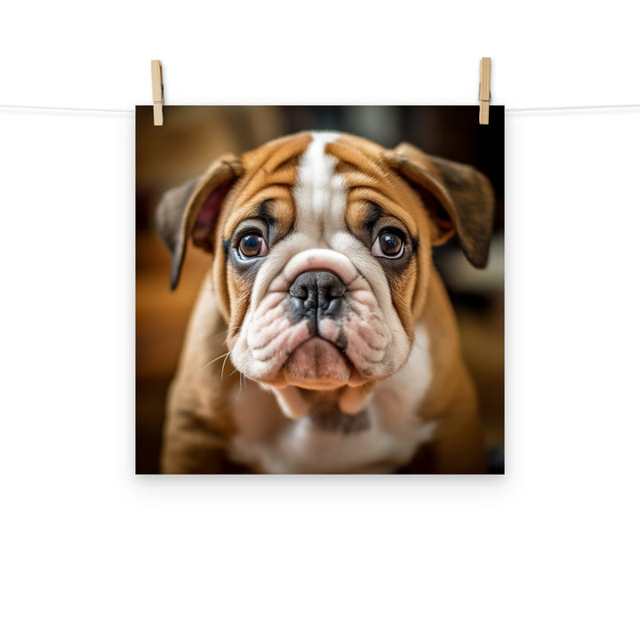 Bulldog Photo paper poster - PosterfyAI.com