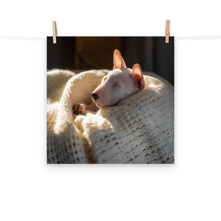 Bull Terrier Photo paper poster - PosterfyAI.com