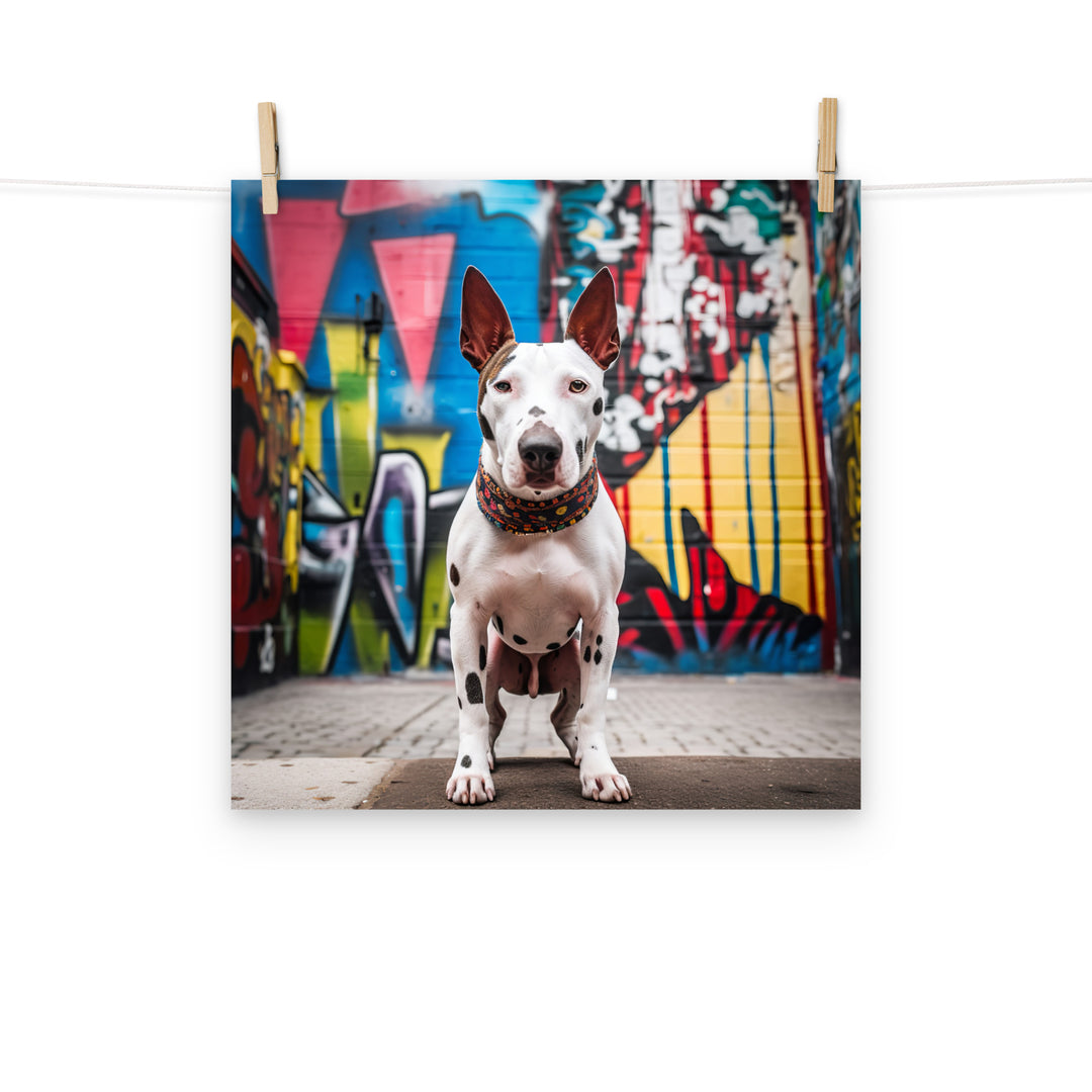 Bull Terrier Photo paper poster - PosterfyAI.com