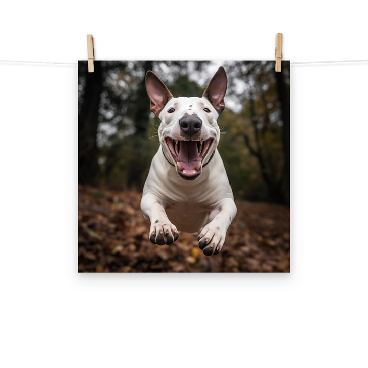 Bull Terrier Photo paper poster - PosterfyAI.com