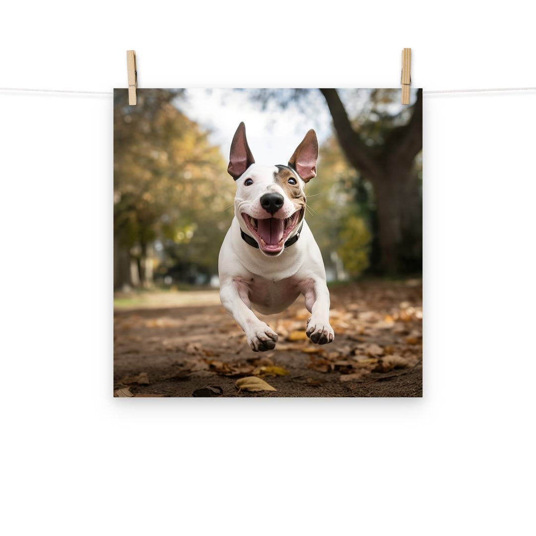 Bull Terrier Photo paper poster - PosterfyAI.com