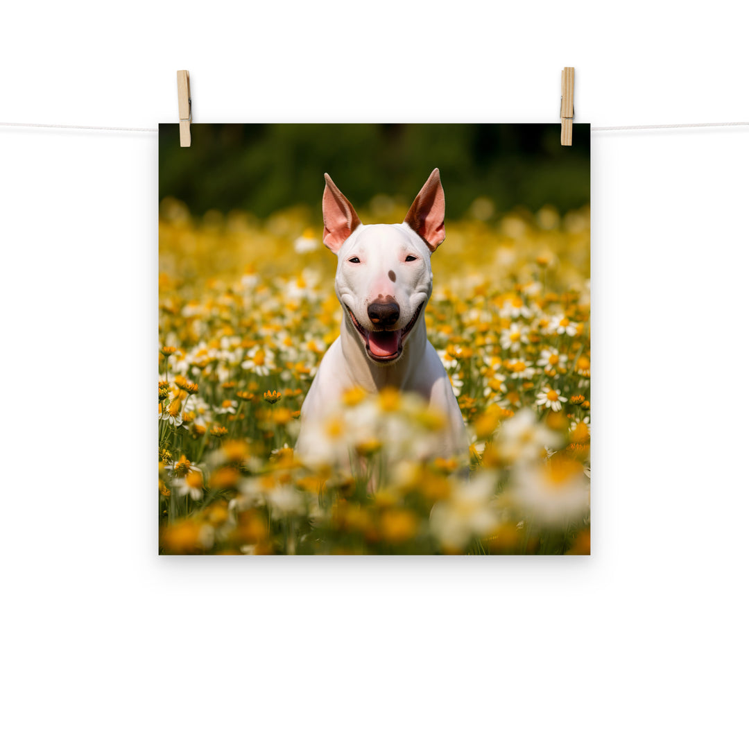 Bull Terrier Photo paper poster - PosterfyAI.com