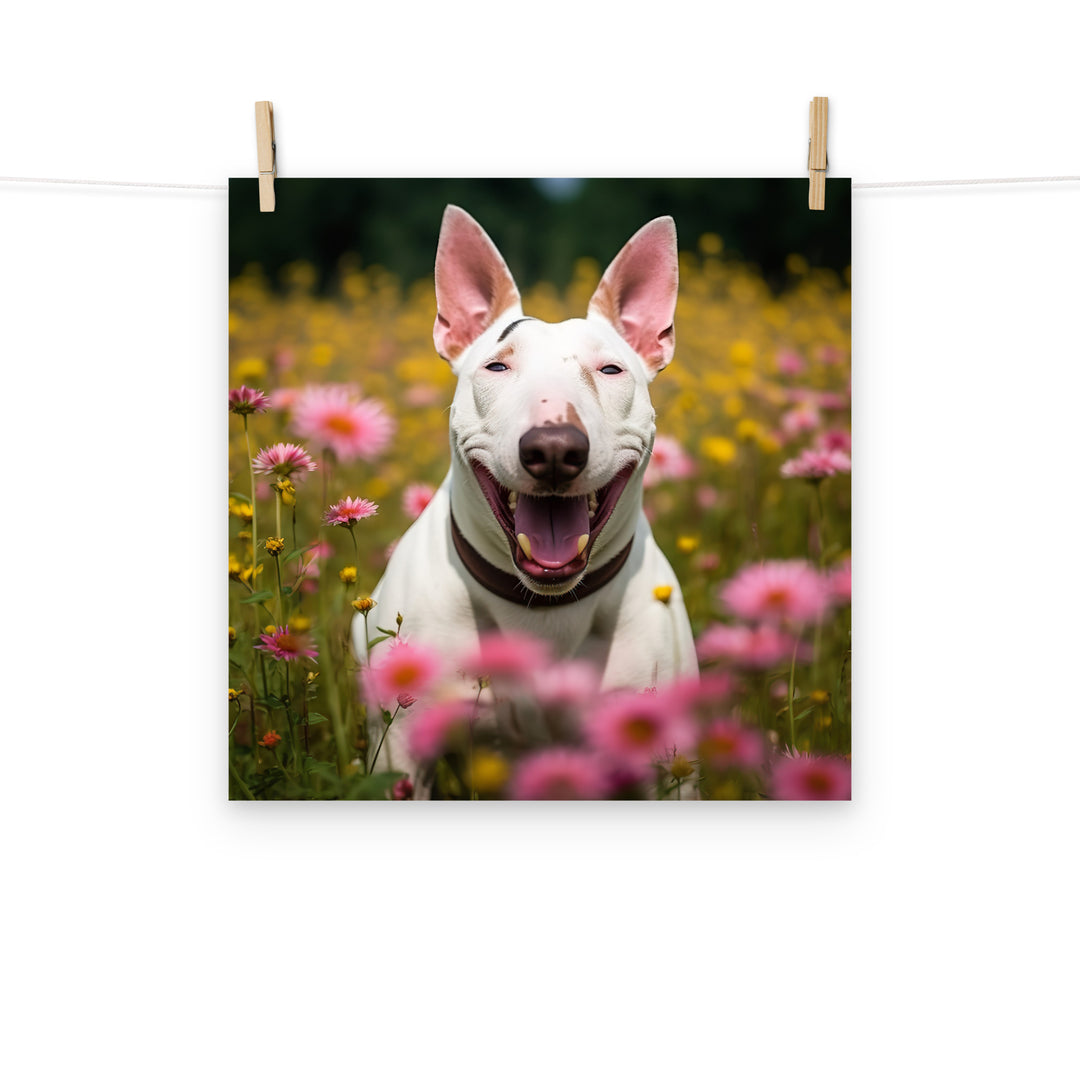 Bull Terrier Photo paper poster - PosterfyAI.com