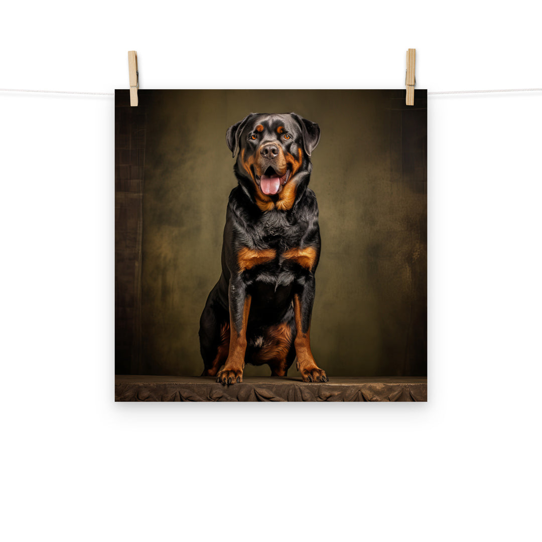 Rottweiler Photo paper poster - PosterfyAI.com