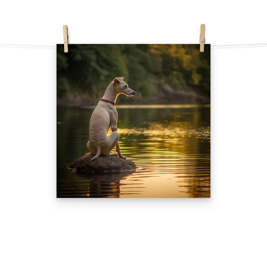 Whippet Photo paper poster - PosterfyAI.com