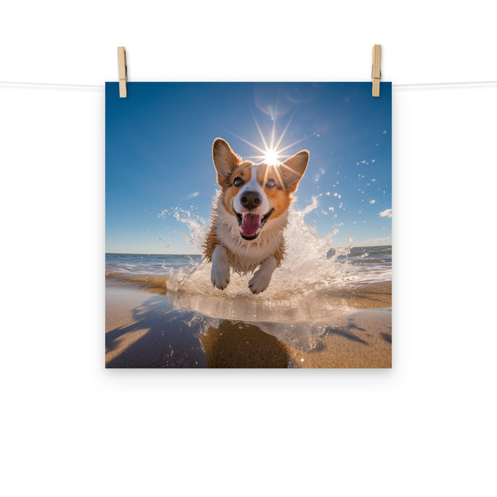 Welsh Corgi Photo paper poster - PosterfyAI.com