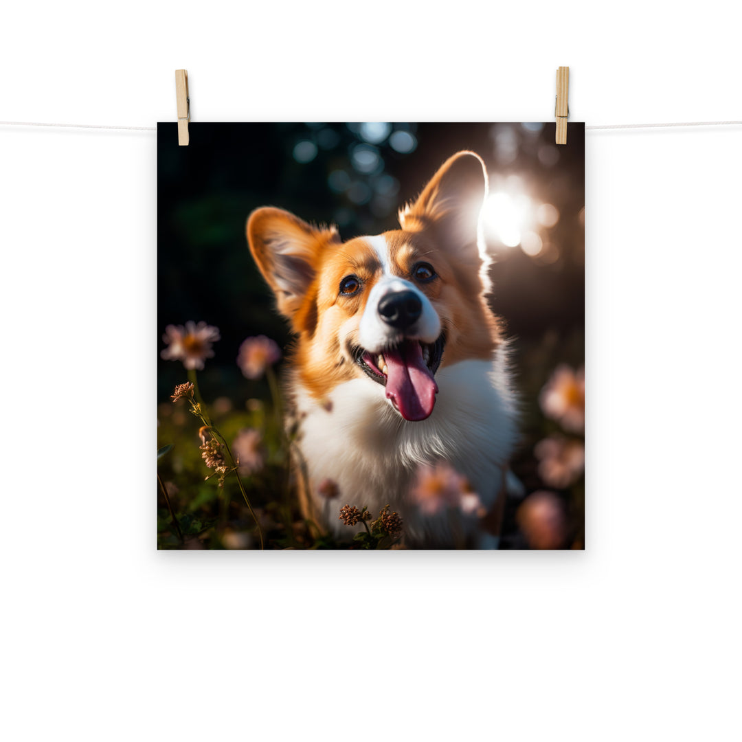 Welsh Corgi Photo paper poster - PosterfyAI.com