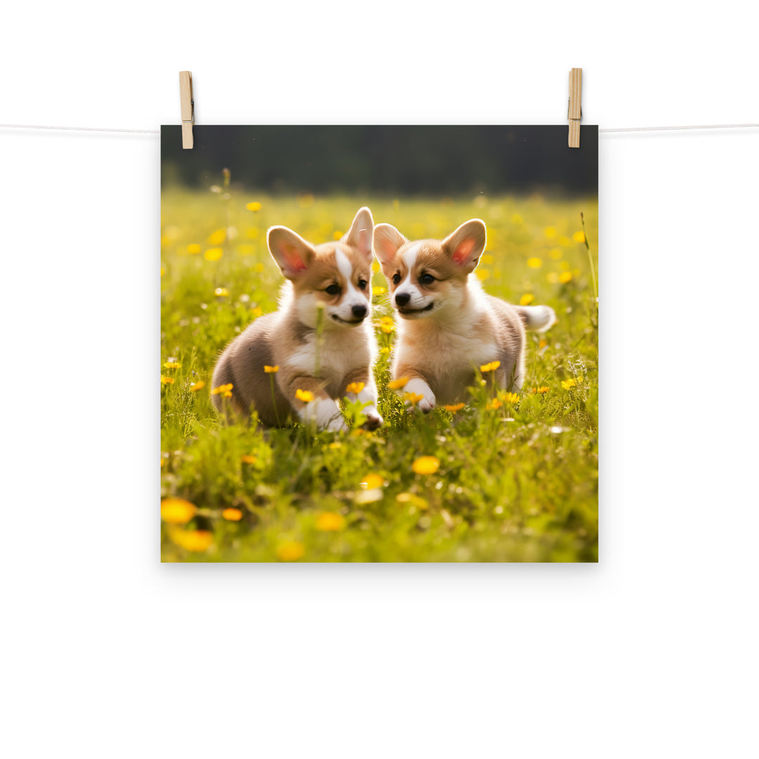 Welsh Corgi Photo paper poster - PosterfyAI.com