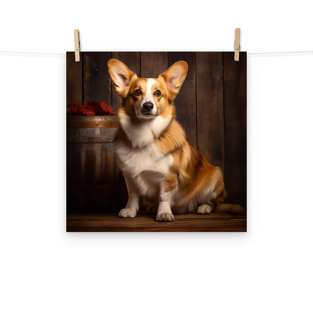 Welsh Corgi Photo paper poster - PosterfyAI.com