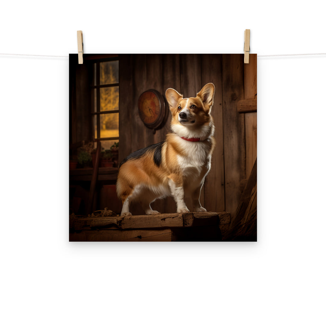 Welsh Corgi Photo paper poster - PosterfyAI.com