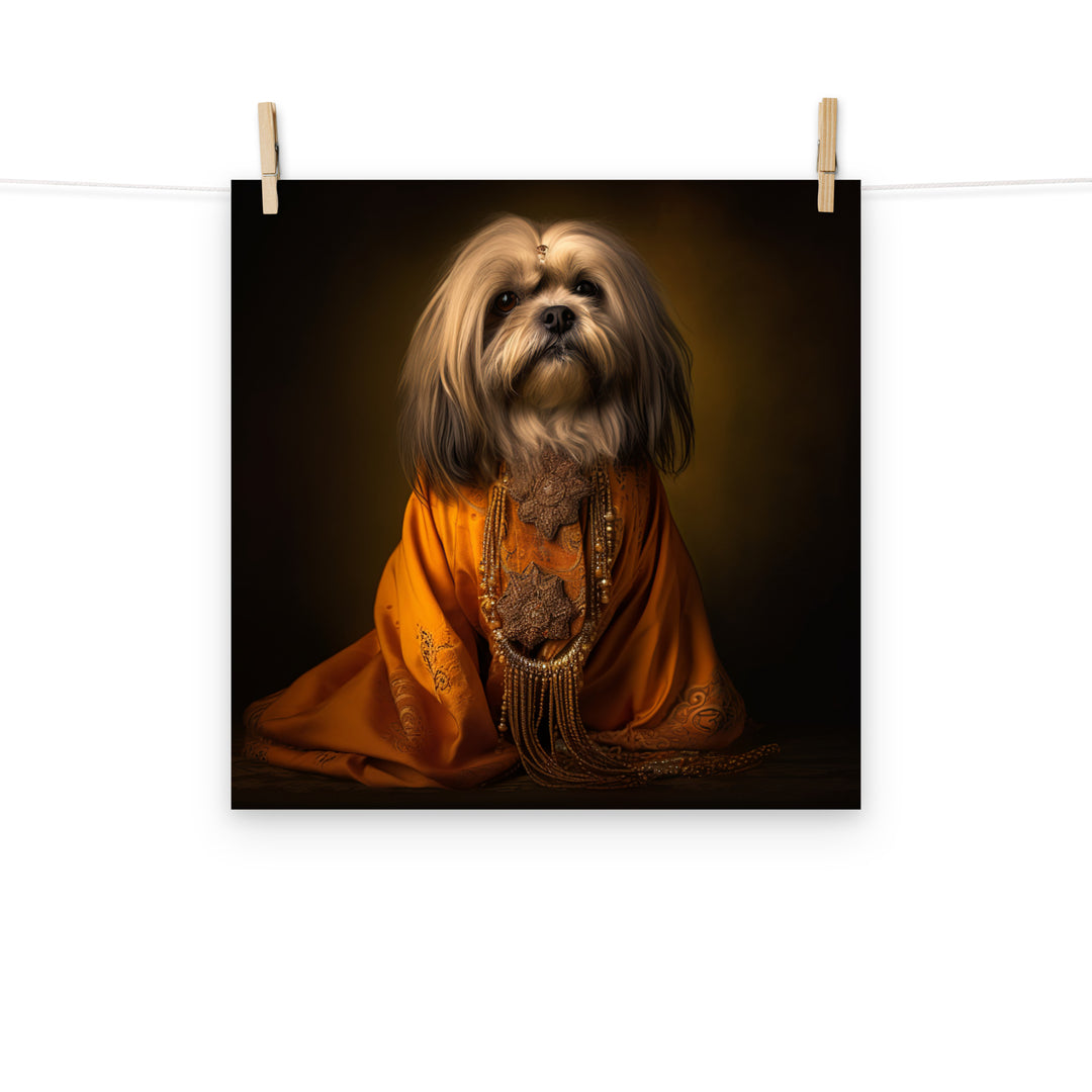 Lhasa Apso Photo paper poster - PosterfyAI.com
