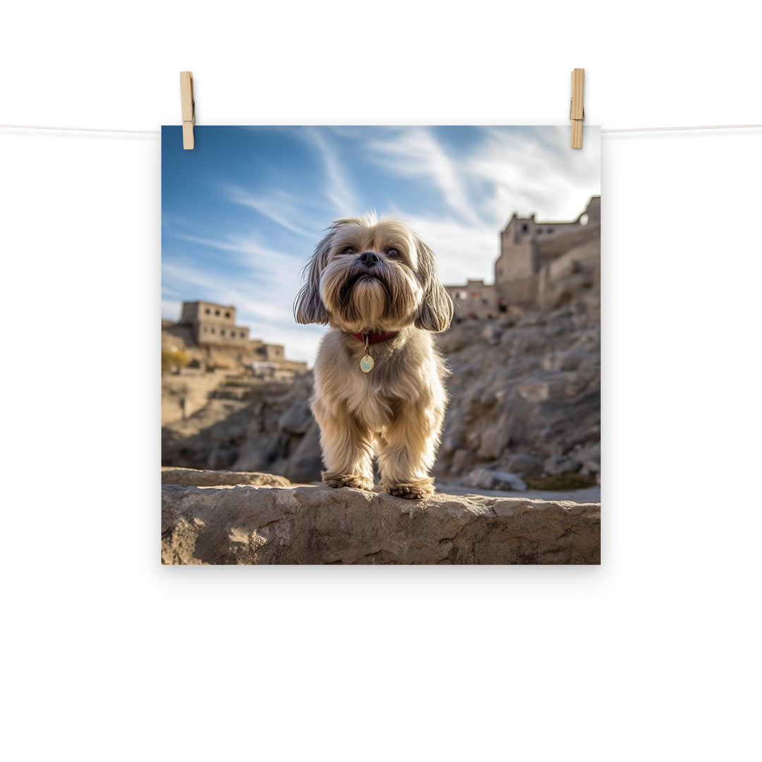 Lhasa Apso Photo paper poster - PosterfyAI.com