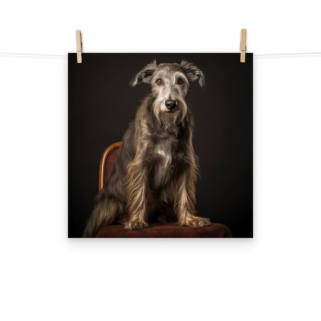 Scottish Deerhound Photo paper poster - PosterfyAI.com