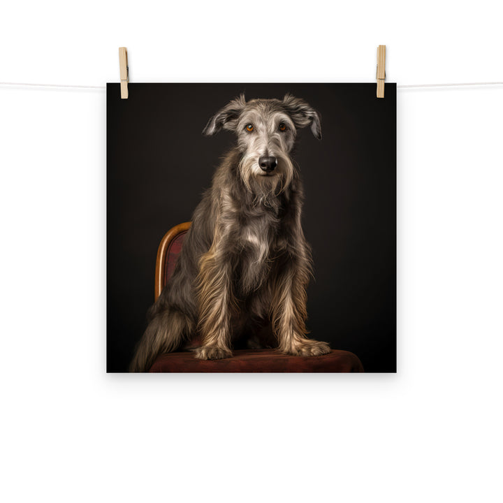 Scottish Deerhound Photo paper poster - PosterfyAI.com