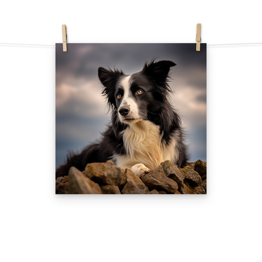 Border Collie Photo paper poster - PosterfyAI.com