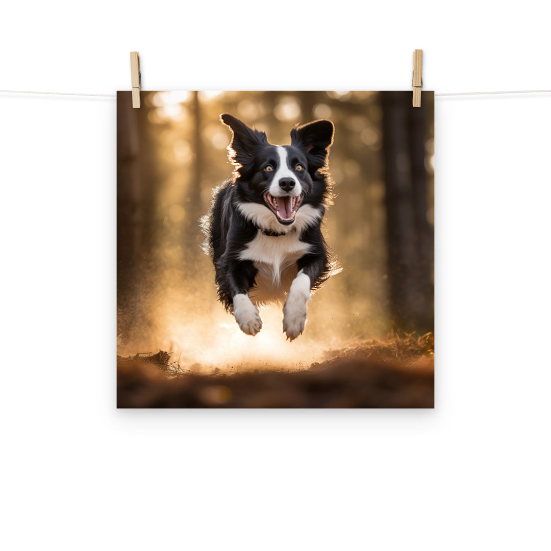 Border Collie Photo paper poster - PosterfyAI.com