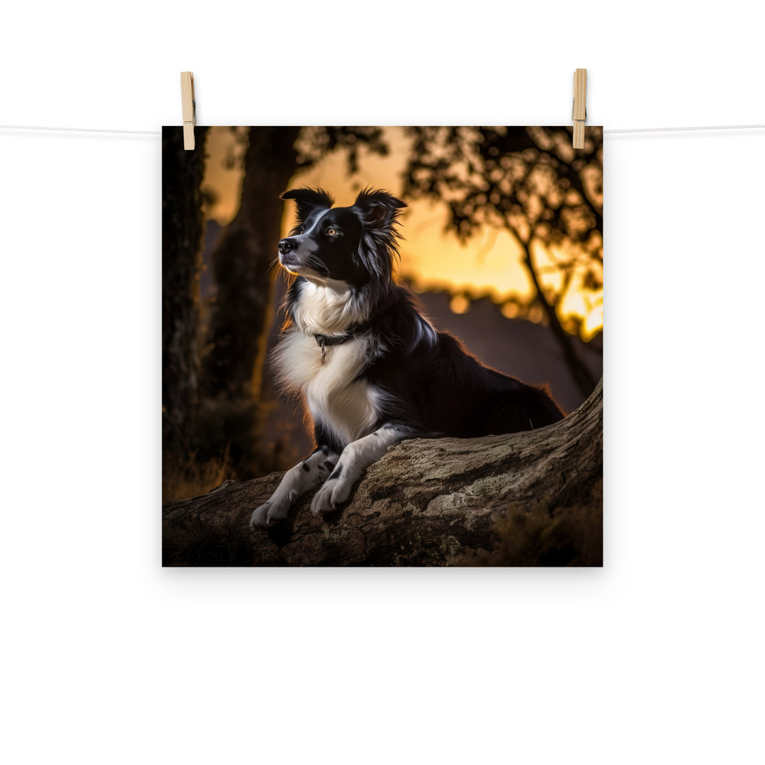 Border Collie Photo paper poster - PosterfyAI.com