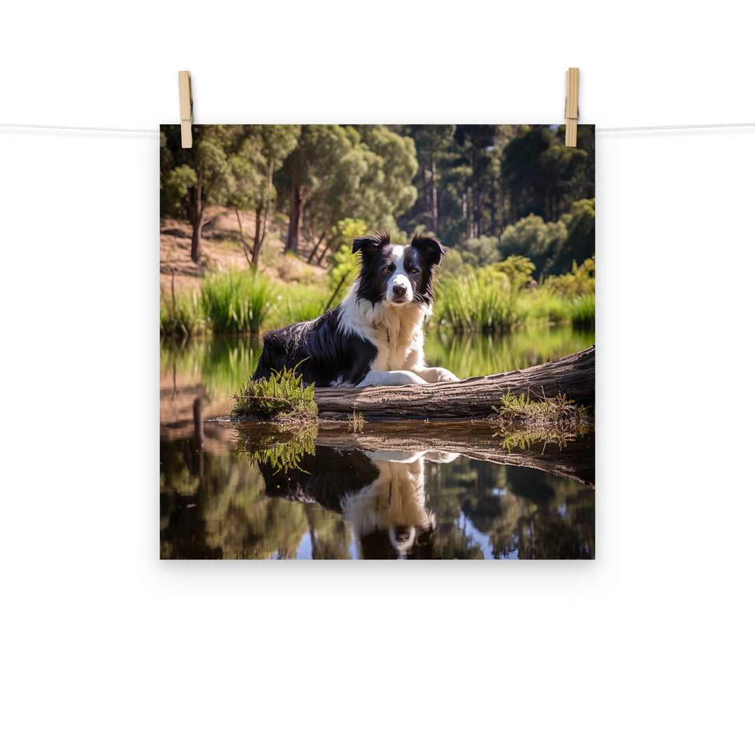 Border Collie Photo paper poster - PosterfyAI.com