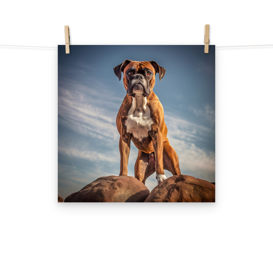 Boxer Photo paper poster - PosterfyAI.com