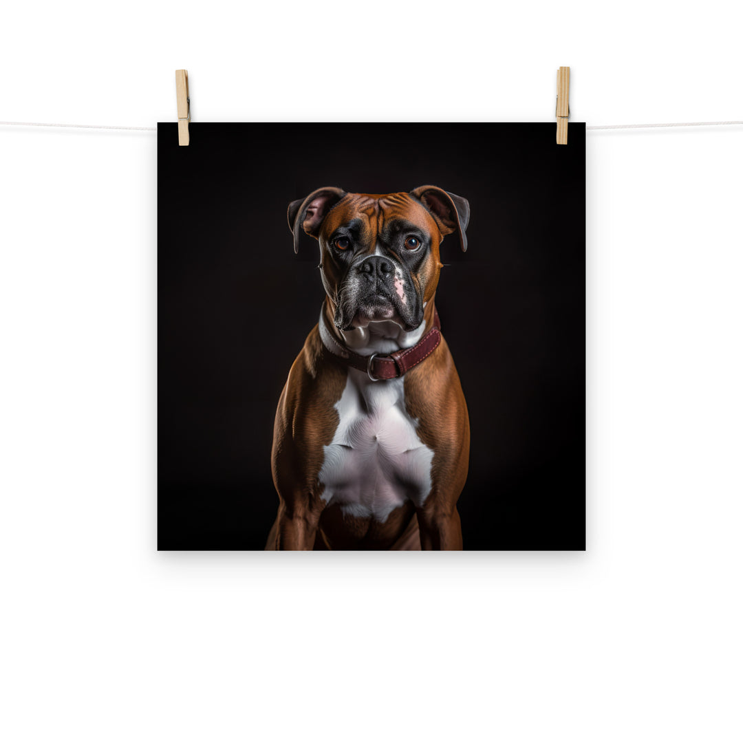 Boxer Photo paper poster - PosterfyAI.com