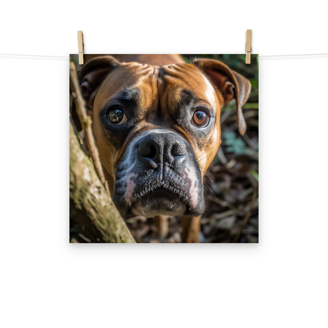 Boxer Photo paper poster - PosterfyAI.com