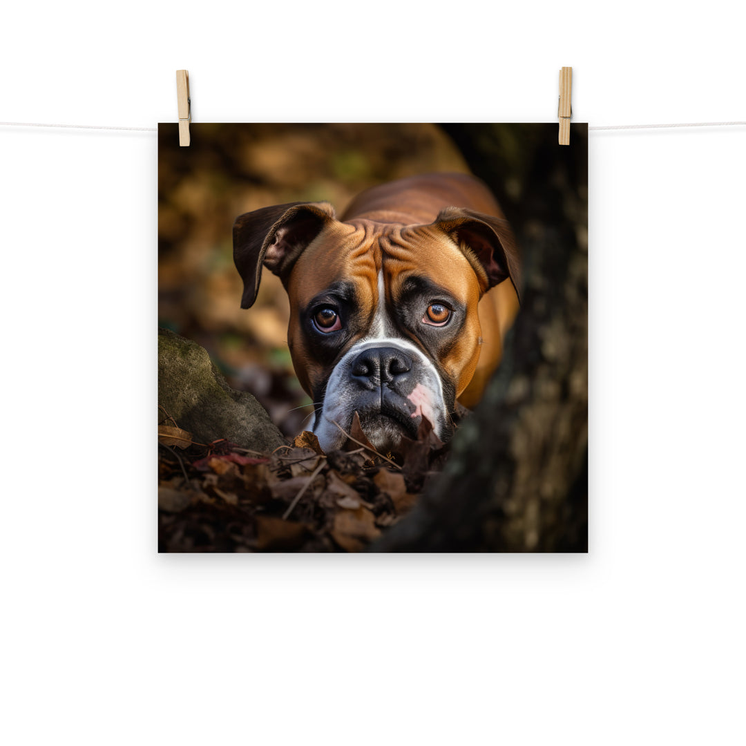 Boxer Photo paper poster - PosterfyAI.com