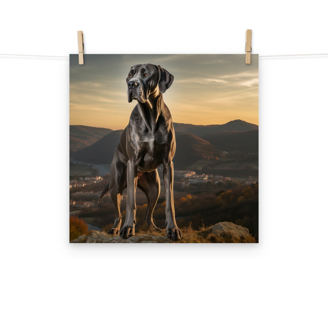 Great Dane Photo paper poster - PosterfyAI.com