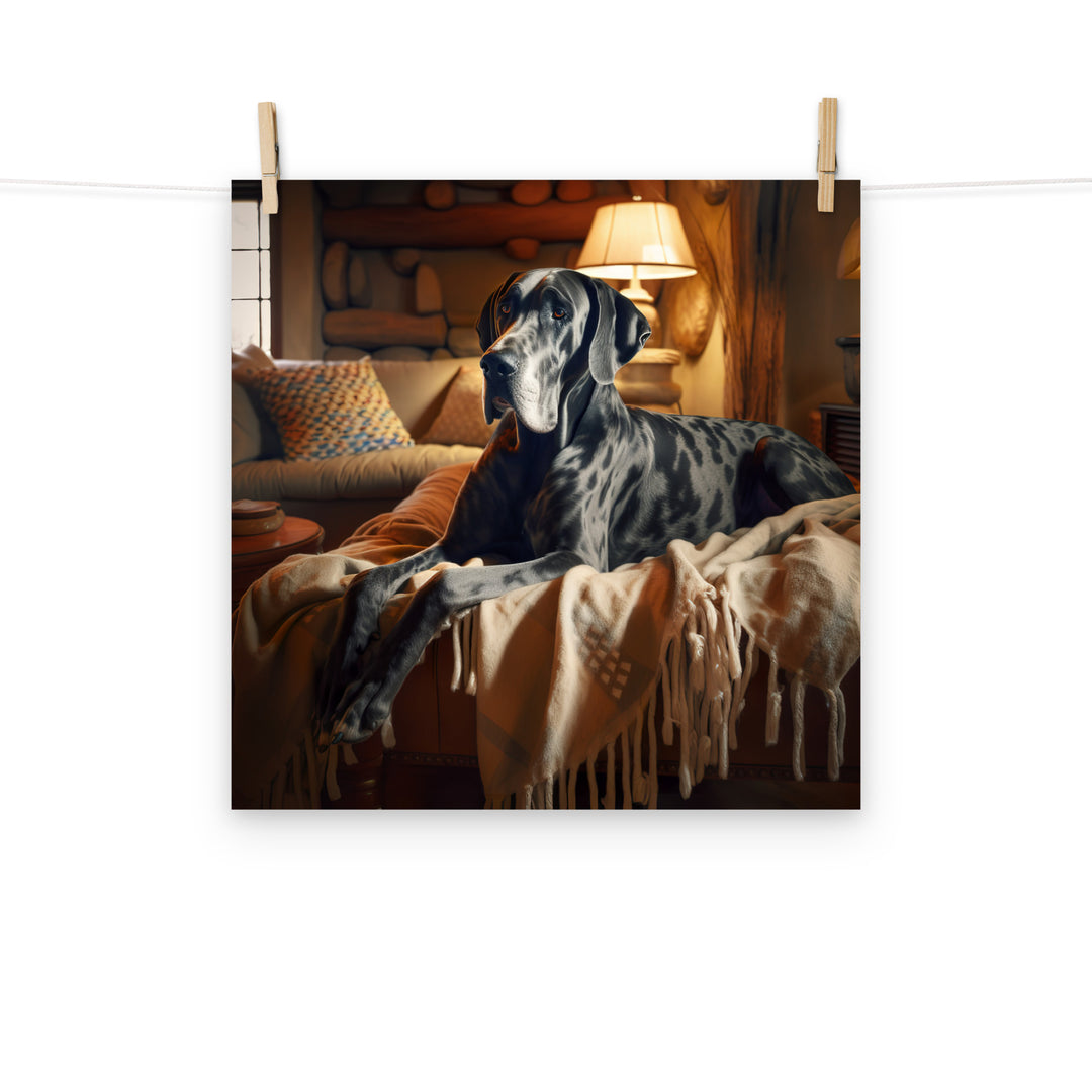 Great Dane Photo paper poster - PosterfyAI.com