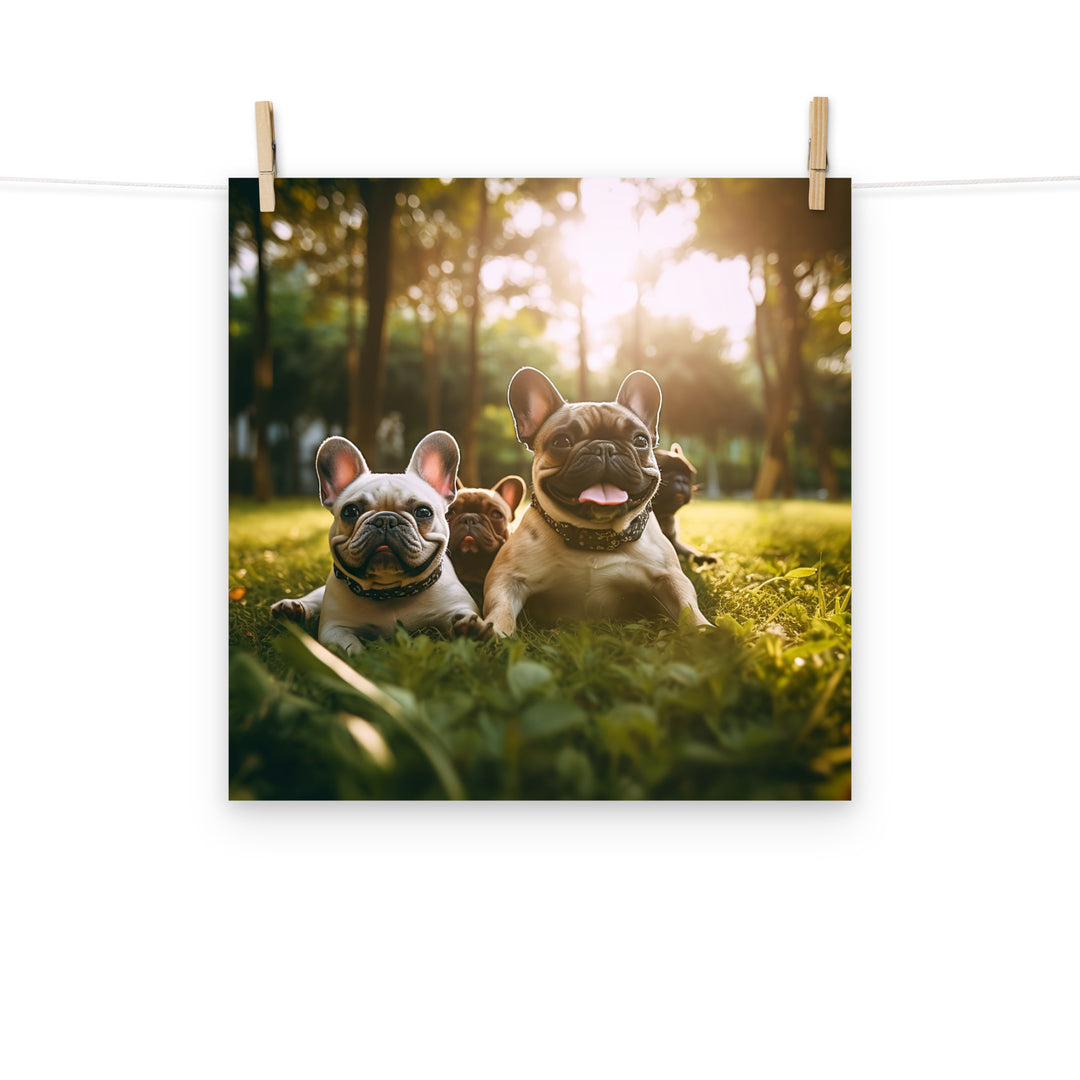 French Bulldog Photo paper poster - PosterfyAI.com
