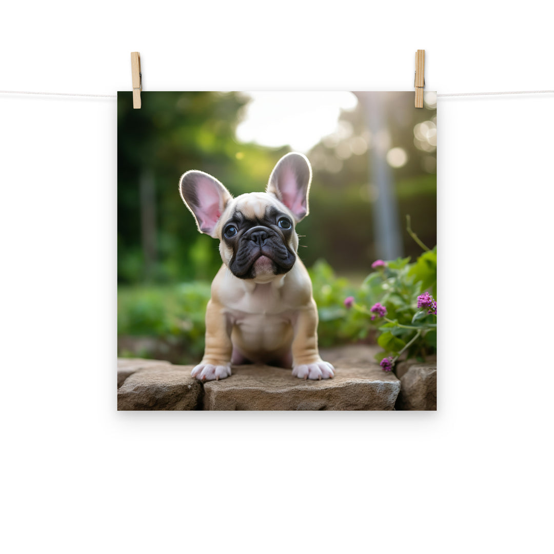 French Bulldog Photo paper poster - PosterfyAI.com