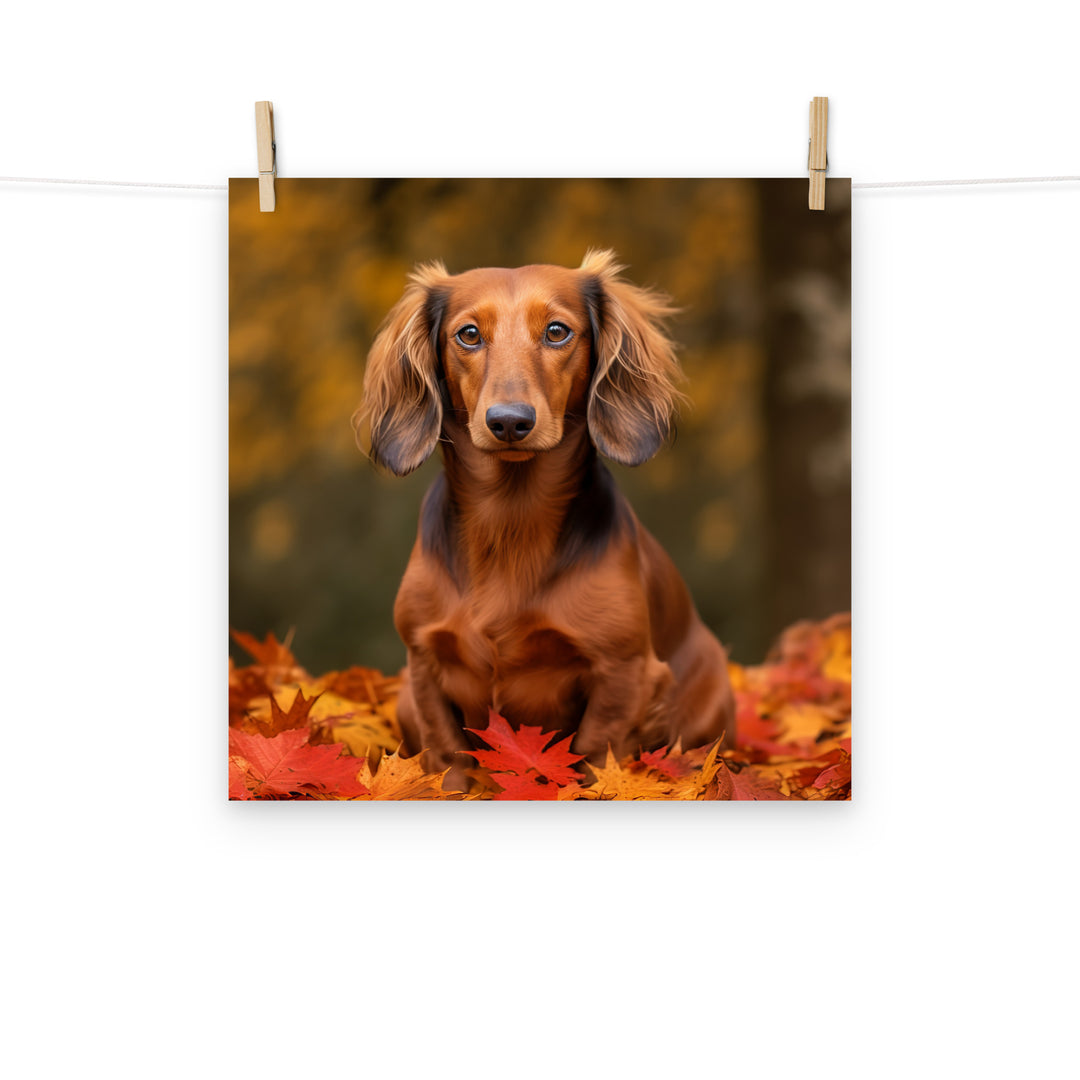 Dachshund Photo paper poster - PosterfyAI.com