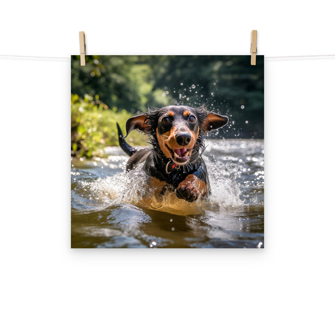 Dachshund Photo paper poster - PosterfyAI.com