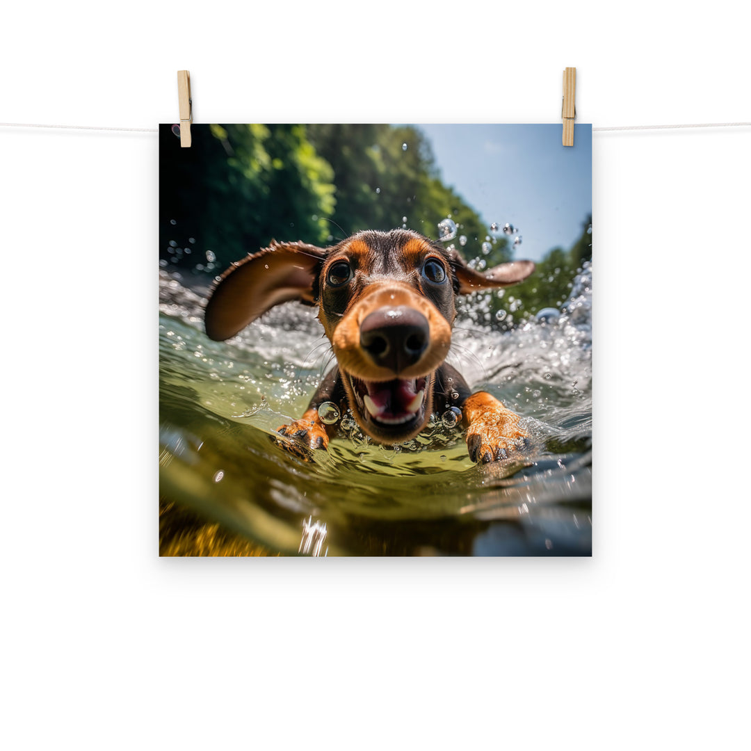 Dachshund Photo paper poster - PosterfyAI.com