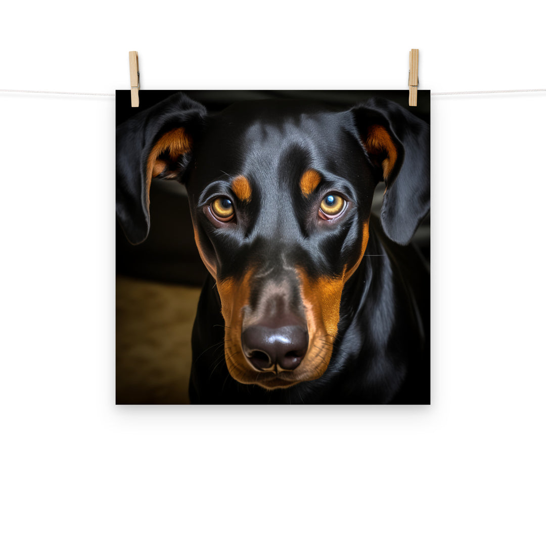 Doberman Photo paper poster - PosterfyAI.com