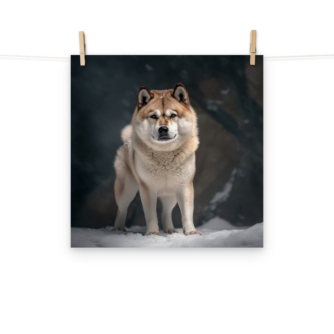 Akita Photo paper poster - PosterfyAI.com