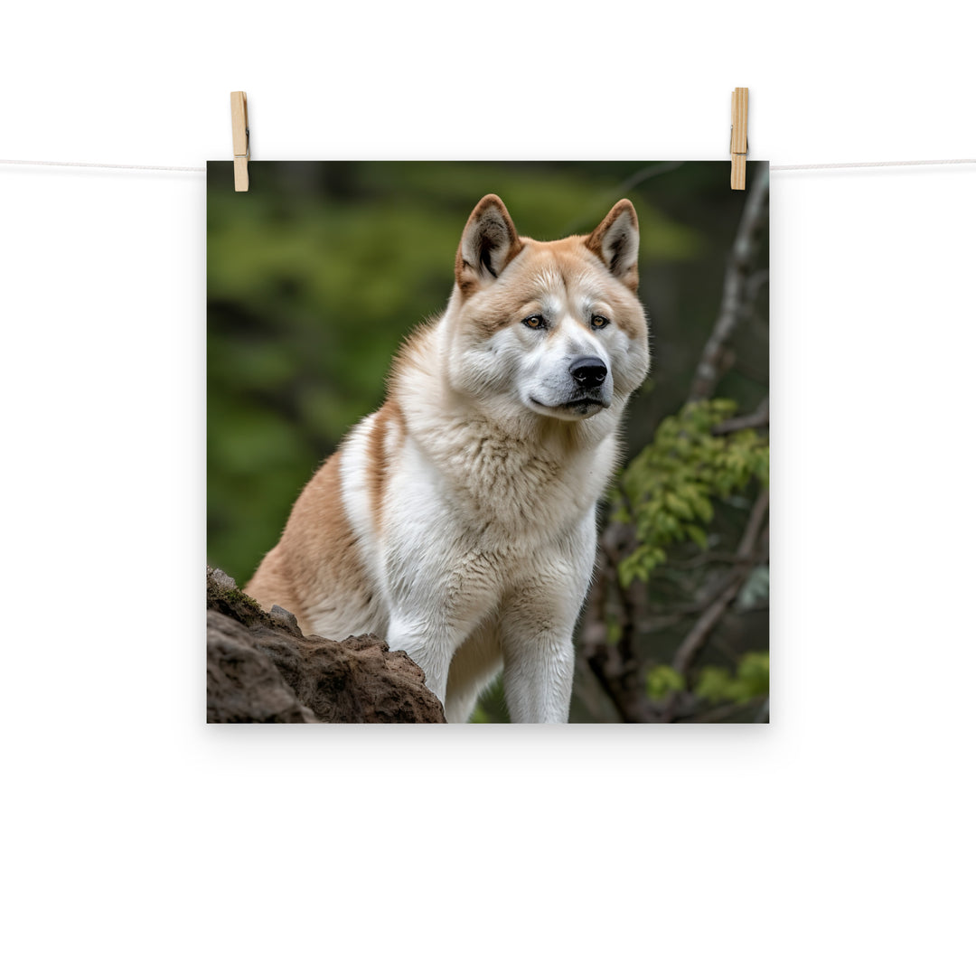Akita Photo paper poster - PosterfyAI.com